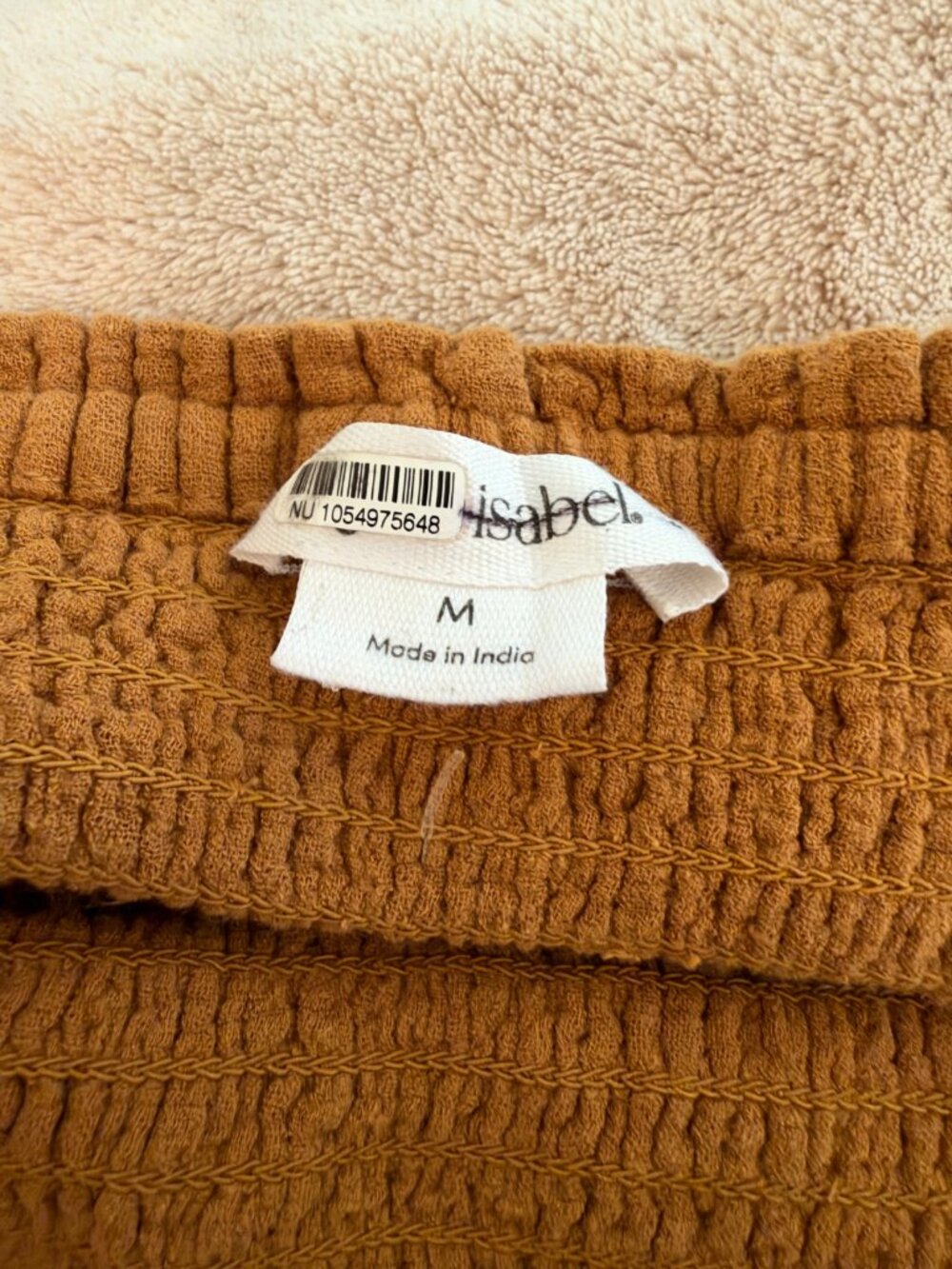 Ingrid+Isabel The Dream Maternity Midi Dress Brown Gold Size M Medium - Picture 6 of 8